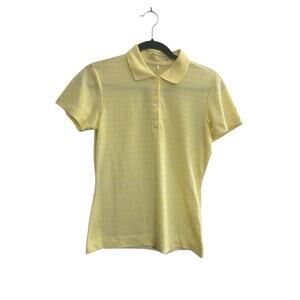 Nike Golf Polo Shirt Womens XS Yellow Performance Dri-FIT Short Sleeve #5812